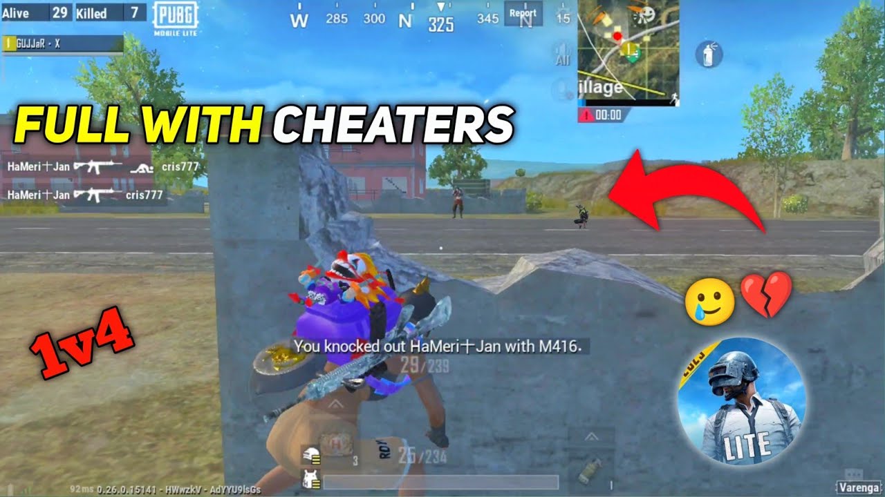 PUBGLITE 🥲💔 IS FULL WITH CHEATERS NOW | 1v4 FULL GAMEPLAY - PUBG MOBILE LITE BGMI LITE