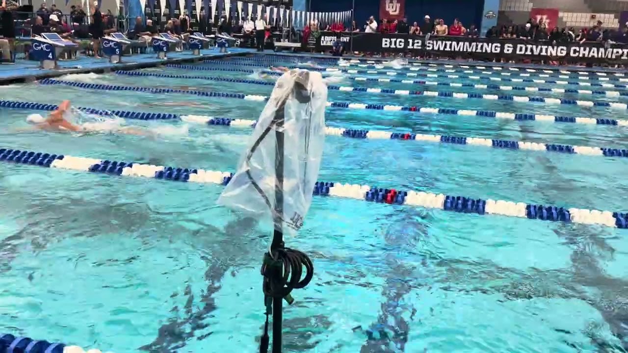 Men’s 500 Freestyle Reece and Mattia – Big 12 Swimming & Diving Championships 