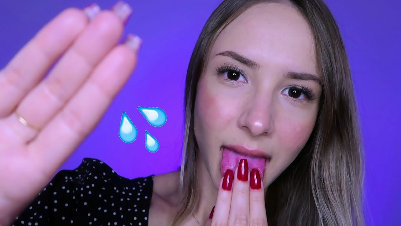 ASMR - SPIT PAINTING YOUR FACE #2 💦 mouth sounds