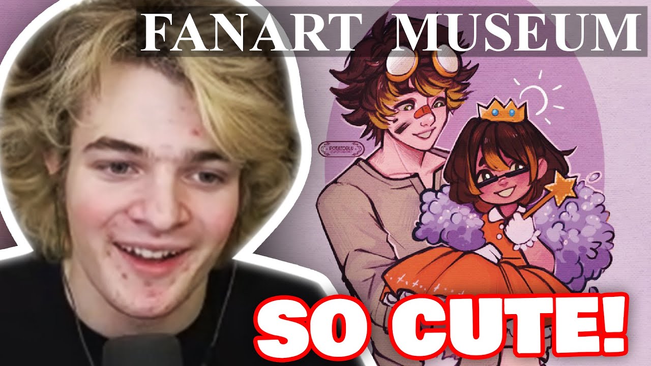 Tubbo Visits The Fanart Museum With Sunny And Steal Their Fan Art! QSMP