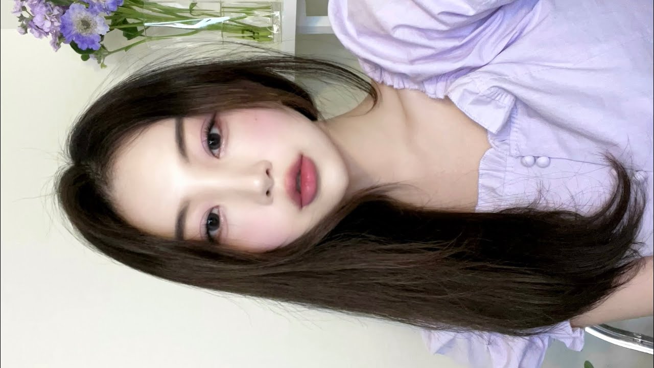 라일락 퍼플 메이크업💜(ft. 스킨푸드 원브랜드 메이크업) | Purple Makeup | 하나HANA