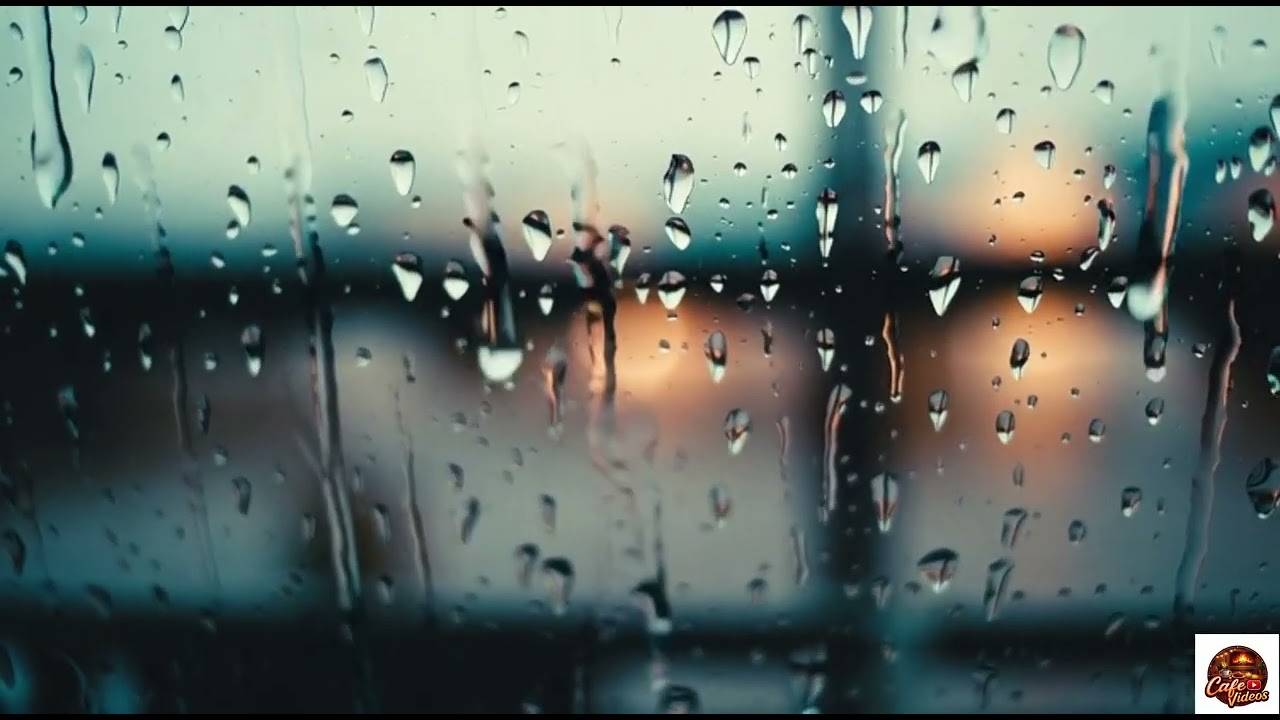 Rainy Window Cafe Ambience ☔☕ | Cozy Cafe & Restaurant TV Background
