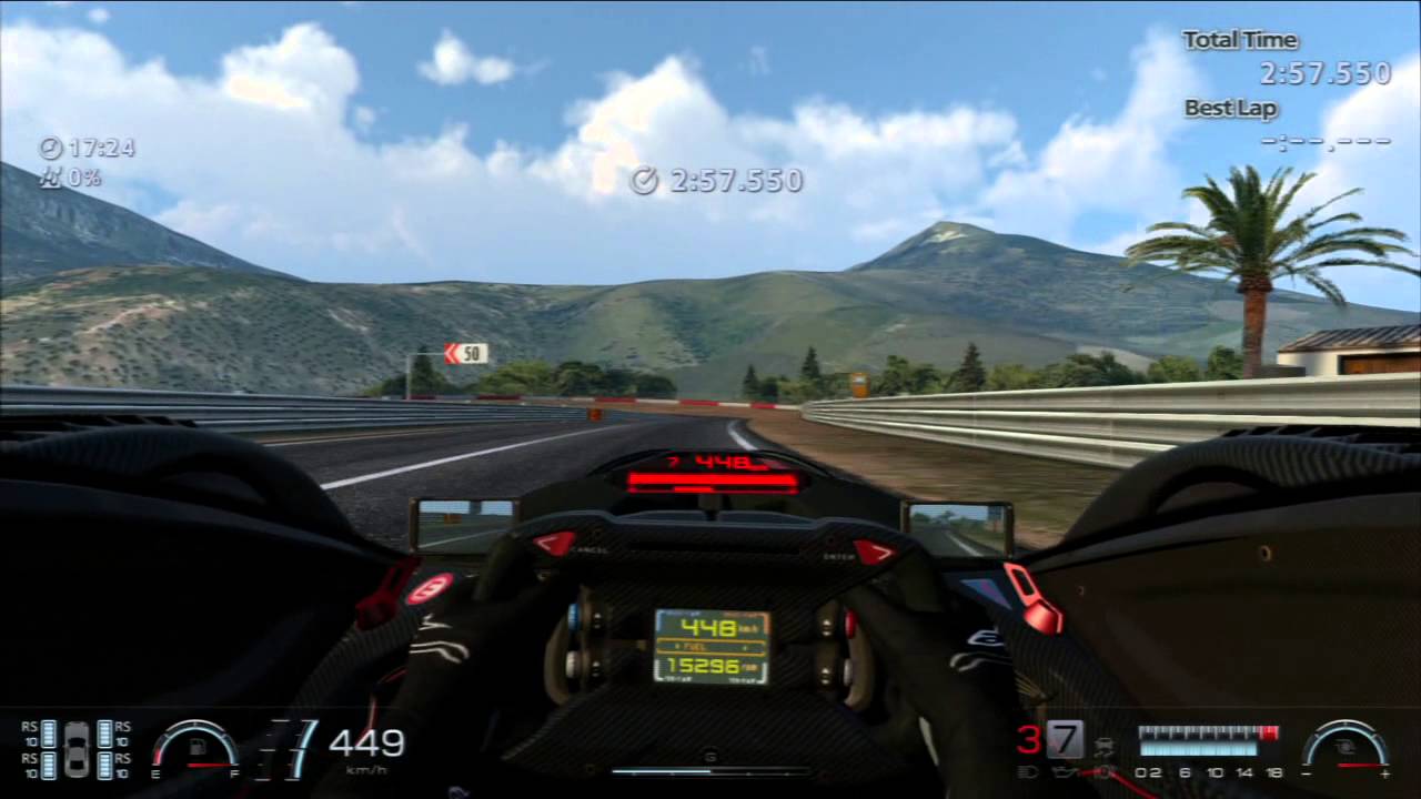 Gran Turismo 6 GT6 Red Bull X2011 Prototype Hotlap @ Circuito de la Sierra - helmet cam