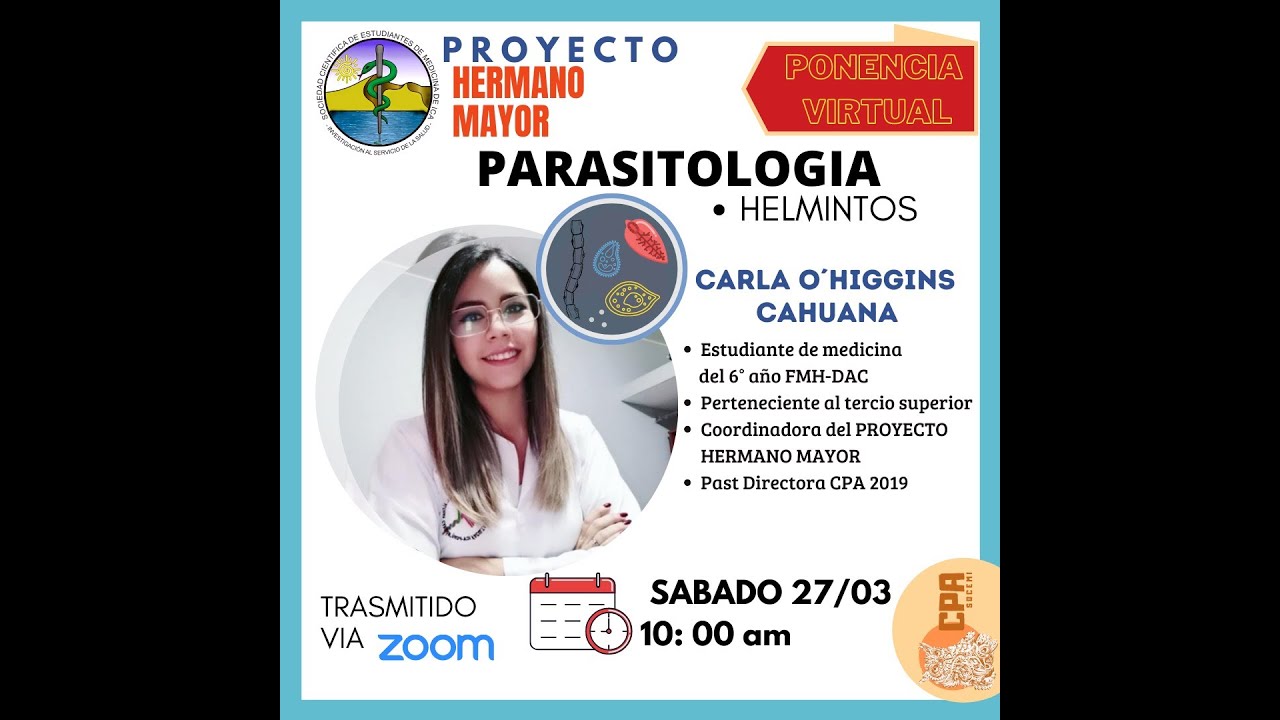 Parasitolog&iacute;a I (Helmintos: Ascaris y Oxiuros) - Univ.Carla O&acute;Higgins Cahuana