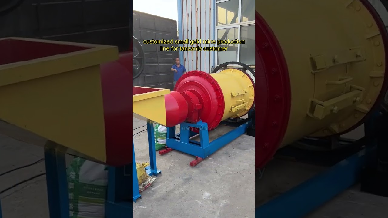 customized small #gold mine production line for #tanzania #customer  #goldore #goldrush #ballmill