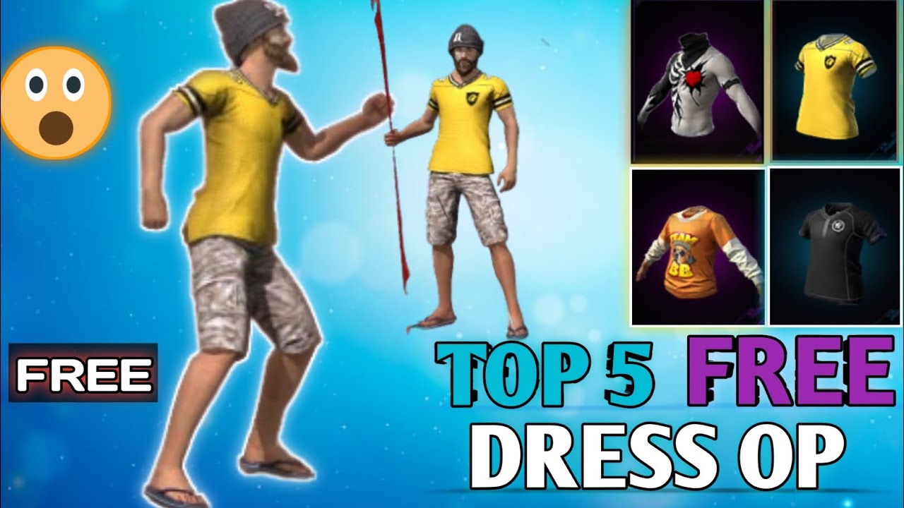 TOP 5 FREE OP DRESS IN FREE FIRE 🔥 !! FREE OP DRESS IN FREE FIRE 🔥🔥 !!