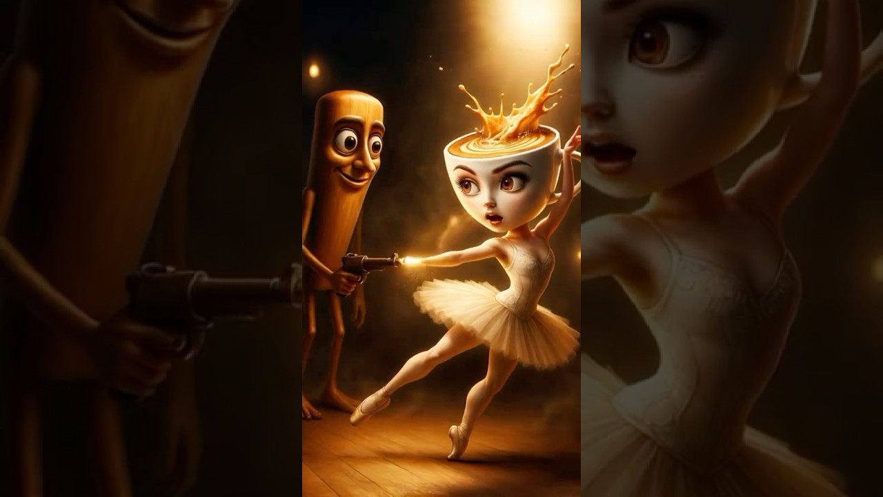 Tung Tung Tung Sahur 🌭 VS Ballerina Cappuccino ☕ Italian #brainrot #meme #shortsvideos #crocodilo