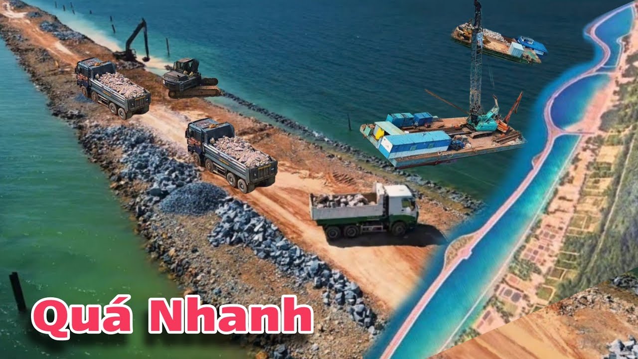 Đường Vượt Biển Hà Tiên Ra Cảng Tổng Hợp Gần Đại Công Trình 1000 Tỷ Đường Ven Biển Thi Công Thần Tốc