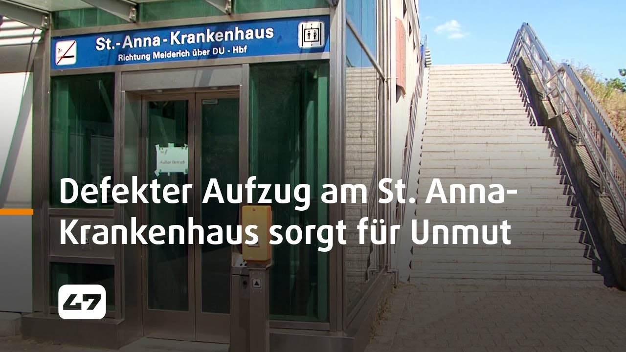 STUDIO 47 .live | DEFEKTER HALTESTELLEN-AUFZUG AM ST. ANNA-KRANKENHAUS SORGT FÜR UNMUT