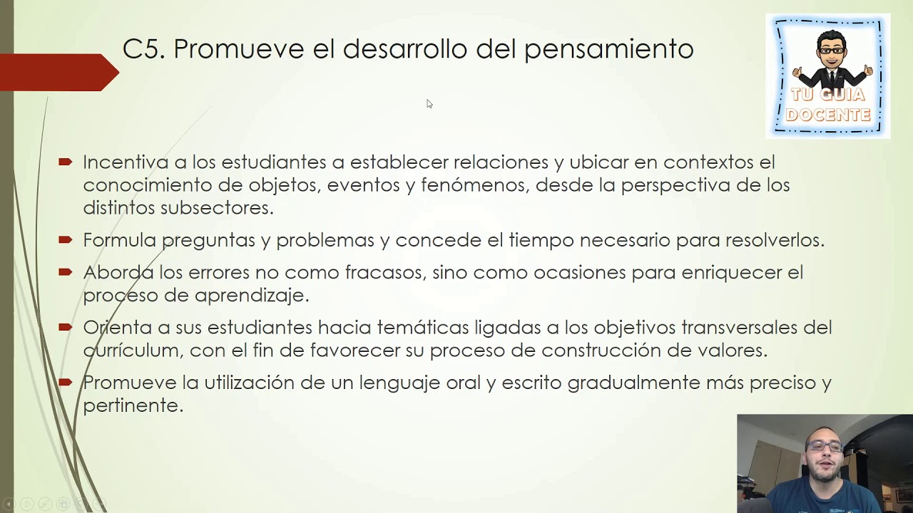Marco para la buena enseñanza dominio C tu guia docente