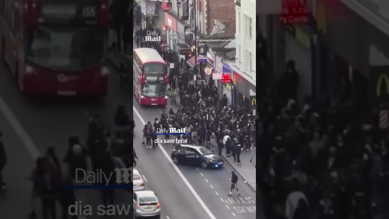 Families 'barricaded inside stores' as mobs storm Clapham