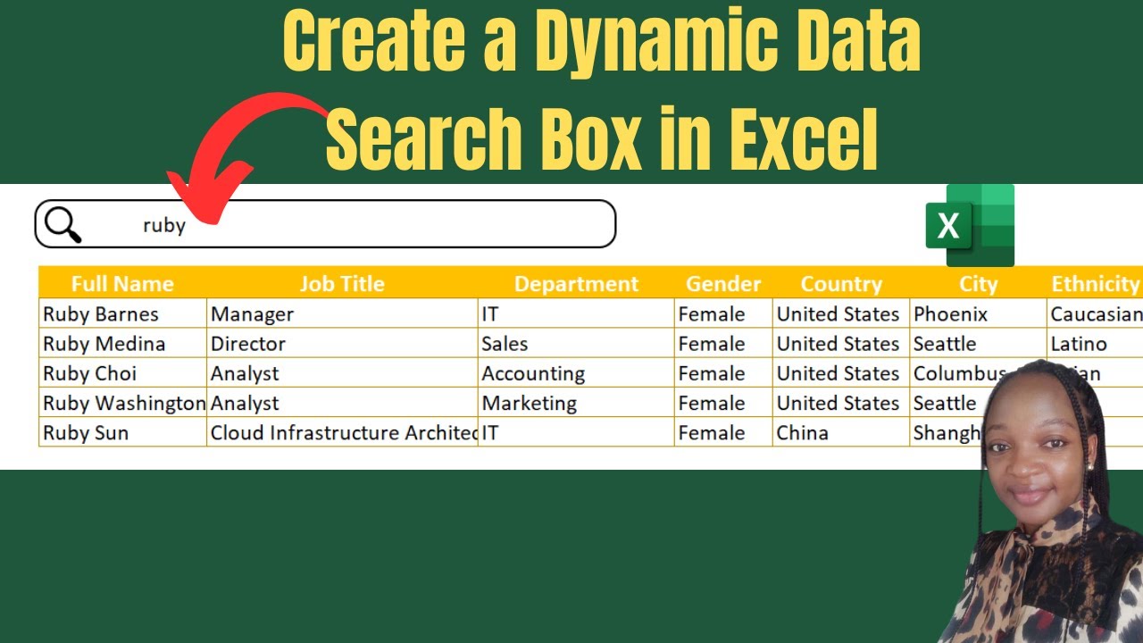 Excel Dynamic Data Search Box Step-by-Step Tutorial | How to Build a Dynamic Search Box in Excel
