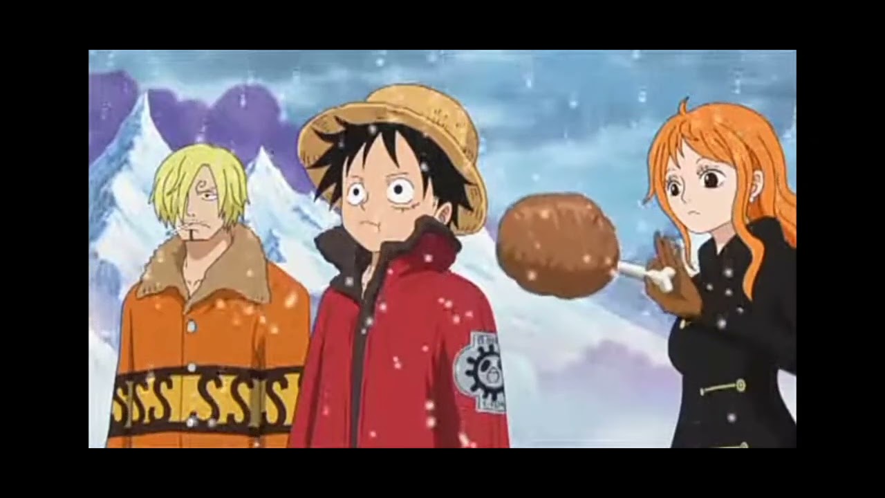 one piece funny moment nami feeds luffy (Episode 623)