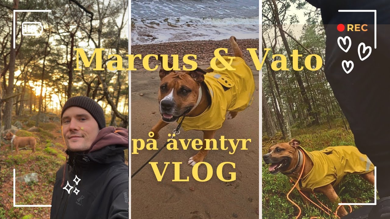 Min FÖRSTA YouTube video! Marcus och Vato på äventyr VLOG#1 