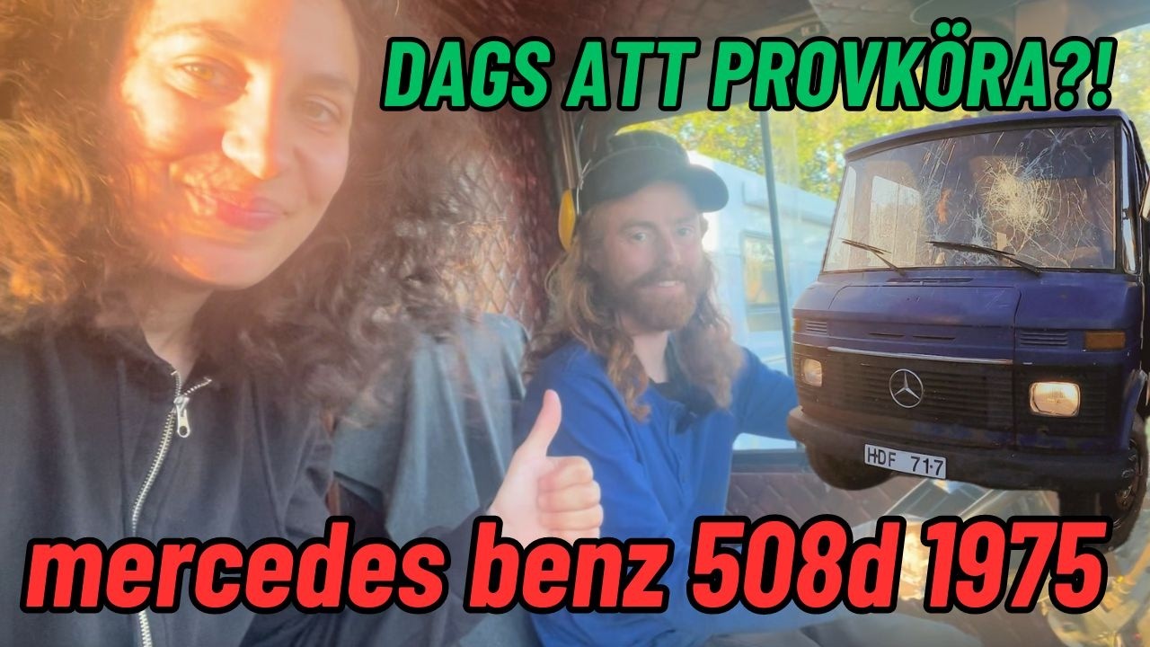 Återmontering och provkörning - Mercedes Benz T2 508 Diesel 1975. Motor OM314.