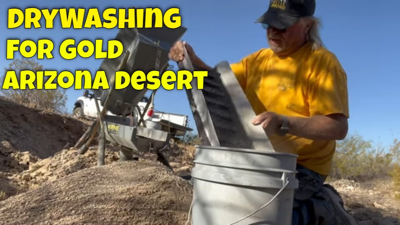 Drywashing for Gold - Where to Dig -  Arizona Desert