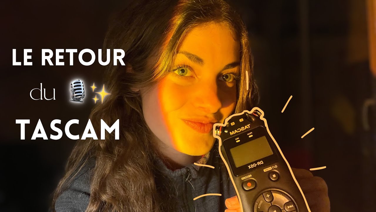 ASMR ✨ Visuel, chuchotement et triggers au TASCAM 🎙️