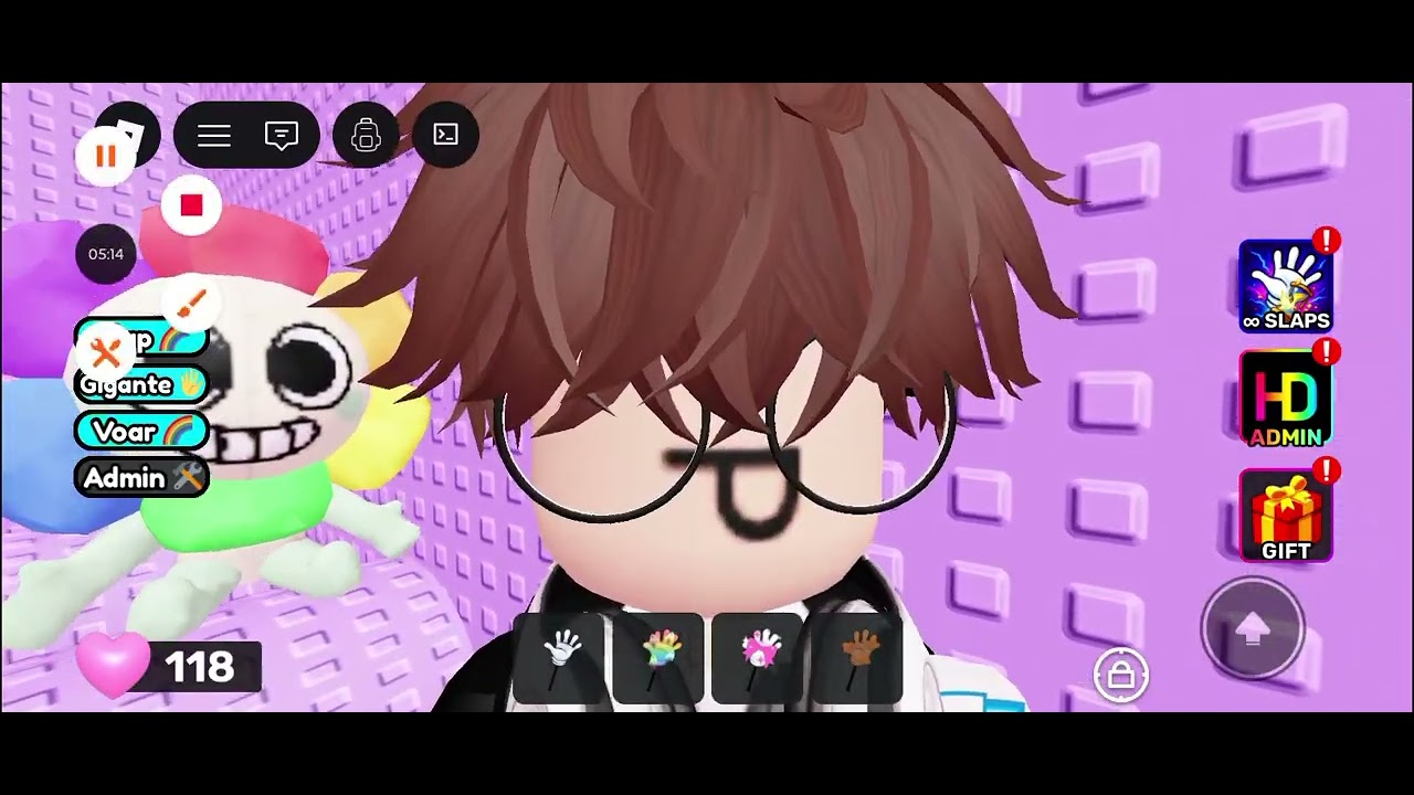 Jogando o evento de Valentine's day no slap tower