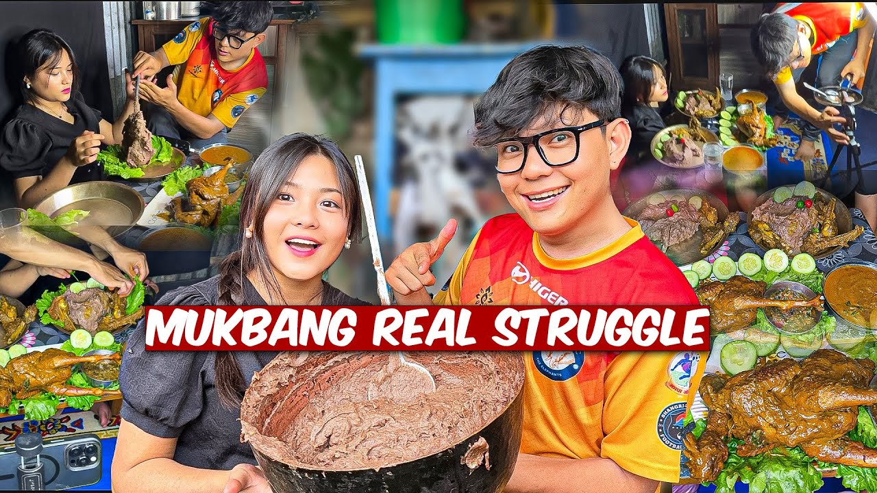 Real Struggle Behind Mukbang😩​⁠@Mikasafoodie Dhido Recipe With Local Chicken​⁠@AamaEeats4