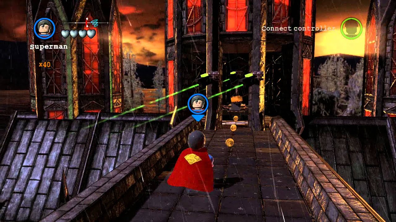 LEGO Batman 2 DC Super Heroes - Unlocking All Red Bricks in Gotham City North