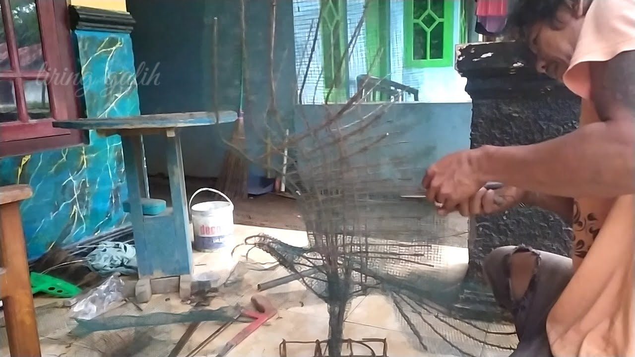 tehnik awal cara membuat kerangka patung Rajawali