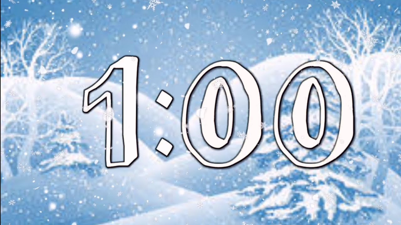 1 Minute Winter Snow Timer
