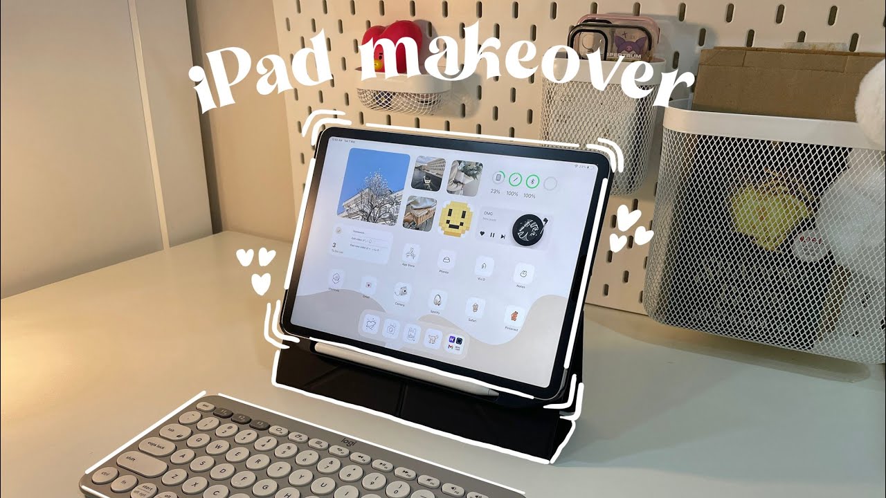 customize my iPad Pro with me ✩°｡⋆⸜ 🎧 iOS 16, homescreen setup, unboxing MOFT ♡