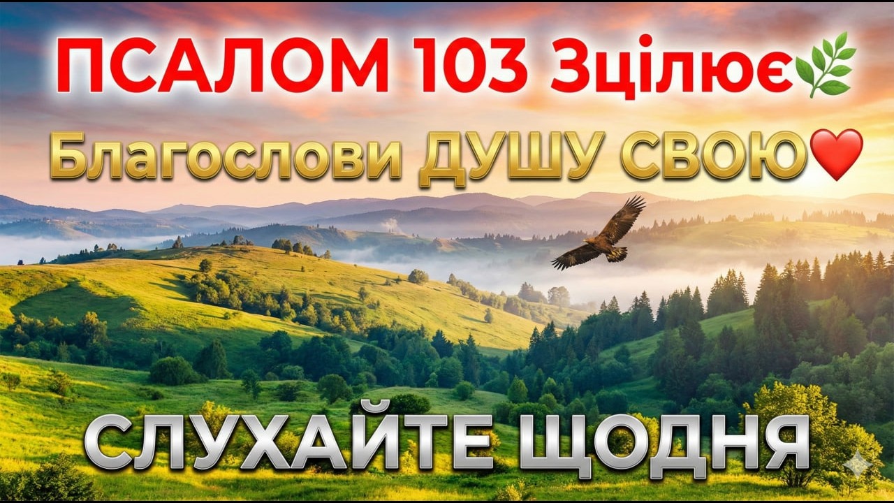 ПСАЛОМ 103 Зцілює🌿 Благослови ДУШУ СВОЮ❤️ ТИ ВІДЧУЄШ ЦЕ з Перших Слів🕊 СЛУХАЙТЕ ЩОДНЯ