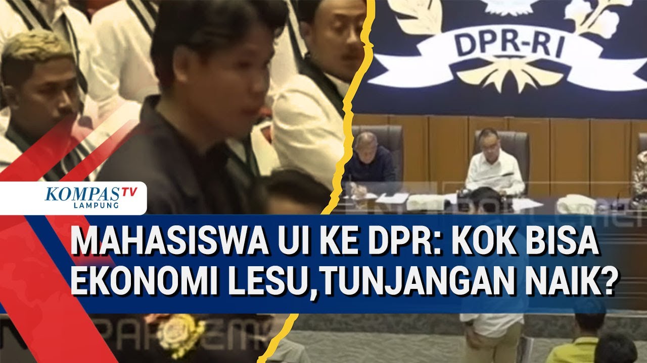 Mahasiswa UI ke DPR  Kok Bisa Ekonomi Lesu tapi Tunjangan Naik