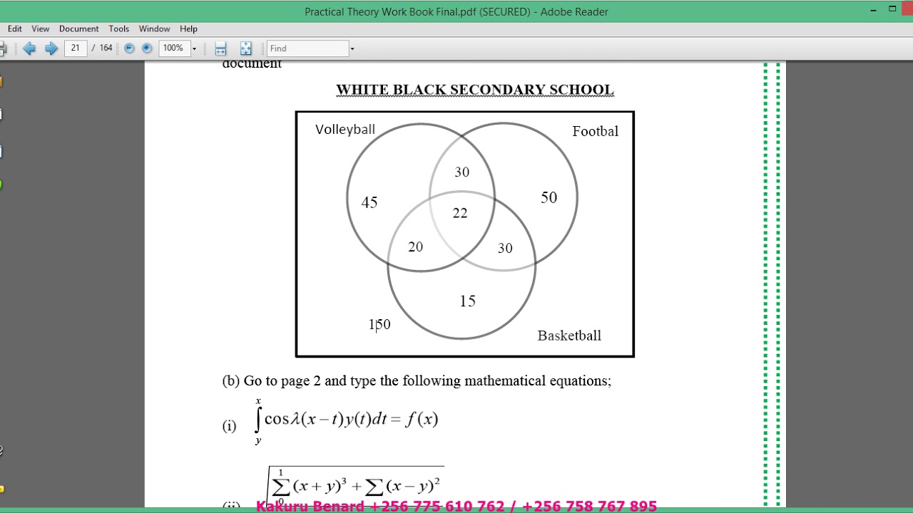 Word Processing On Equations and Formulas