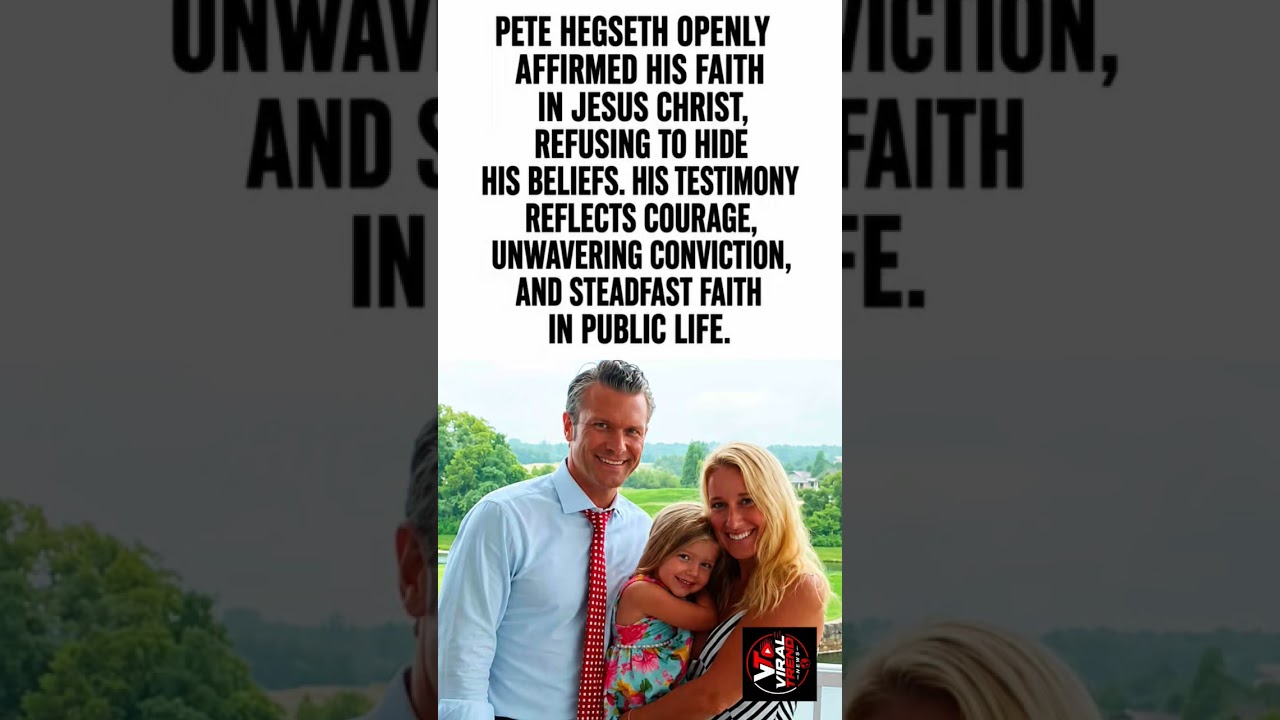 Pete Hegseth&rsquo;s Bold Faith in Jesus Christ 🙏 | An Inspiring Testimony #Shorts