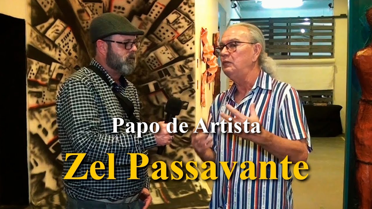 Exposição de Zel Passavante no programa Papo de Artista com Giba Carvalheira