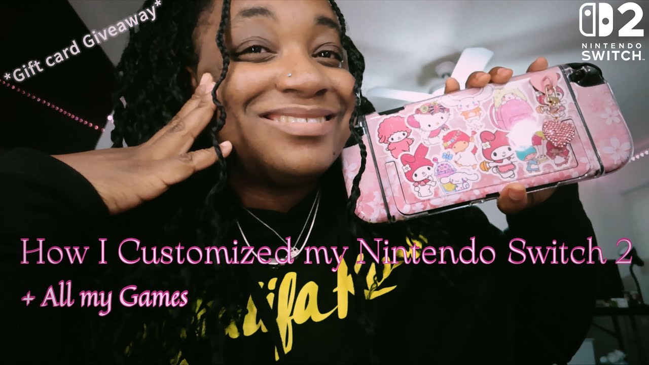 How I Customized My Nintendo Switch 2 + All my Games 🎮 & Giveaway!!🌸 *GIVEAWAY CLOSED*