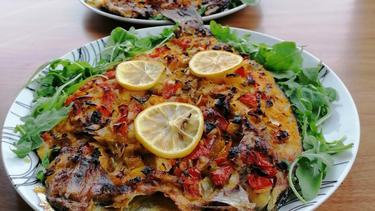 Singari fish recipe using sea bream Mediterranean recipe . طريقه عمل السمك السنجاري بالسمك الدينيس