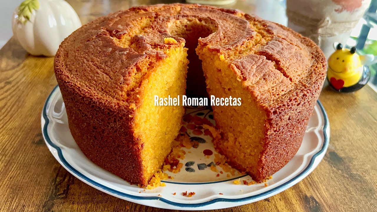 BIZCOCHO DE CALABAZA ESPONJOSO,FACIL Y DELICIOSO☕️