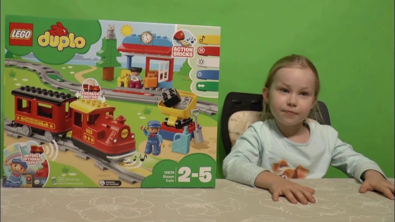 Aniela i LEGO Duplo 10874 Pociąg parowy