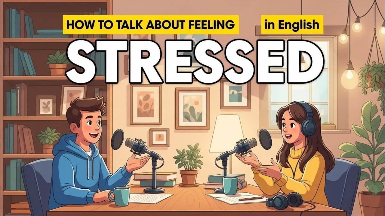 Feeling Stressed? Learn Easy English Phrases for Stress | Everyday English Conversation