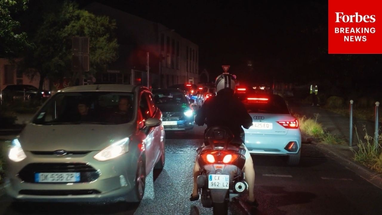 Wildfires In Southern France Cause Traffic As Residents Forced To Evacuate