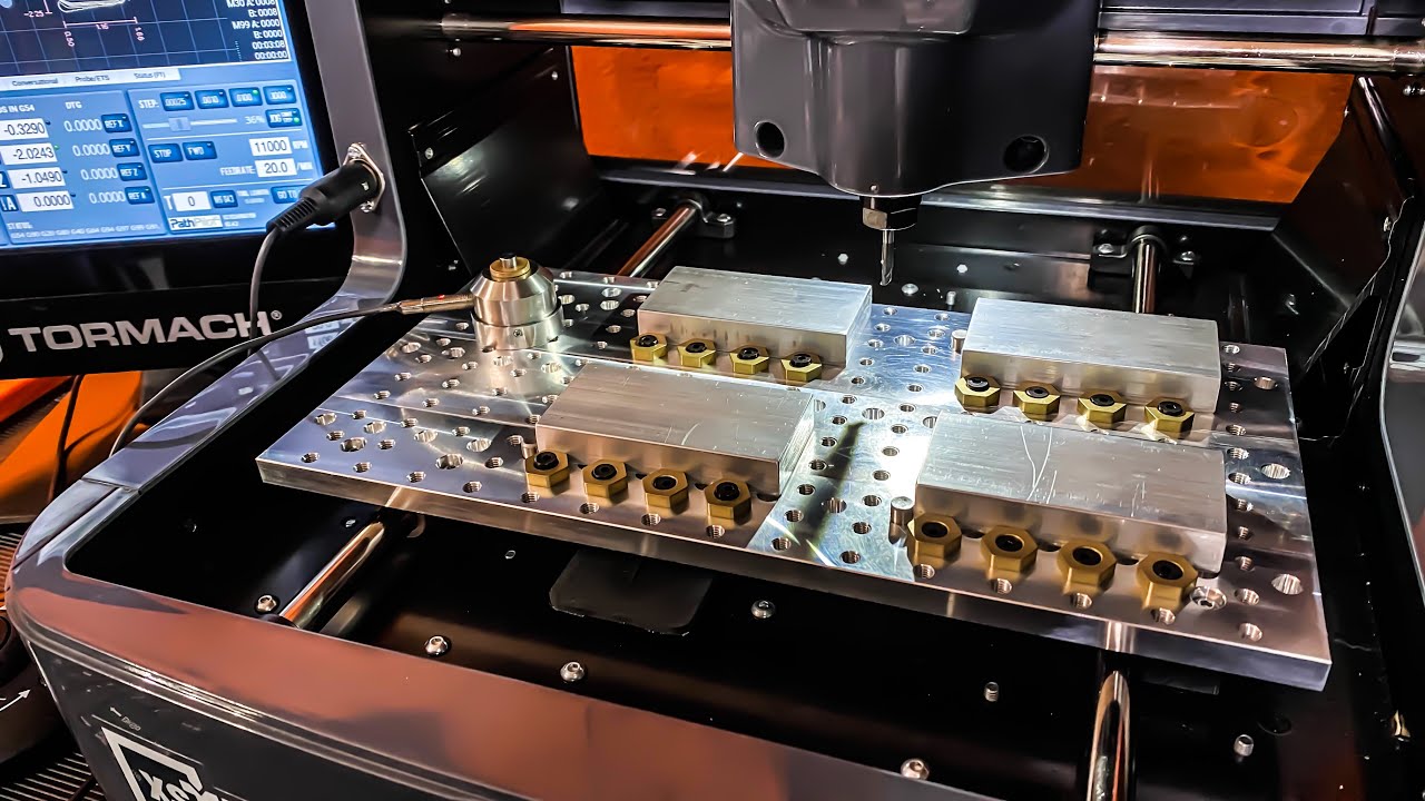 CNC Machining a Custom Fixture Plate for our $2995 Desktop Mill | MakerSpace 77