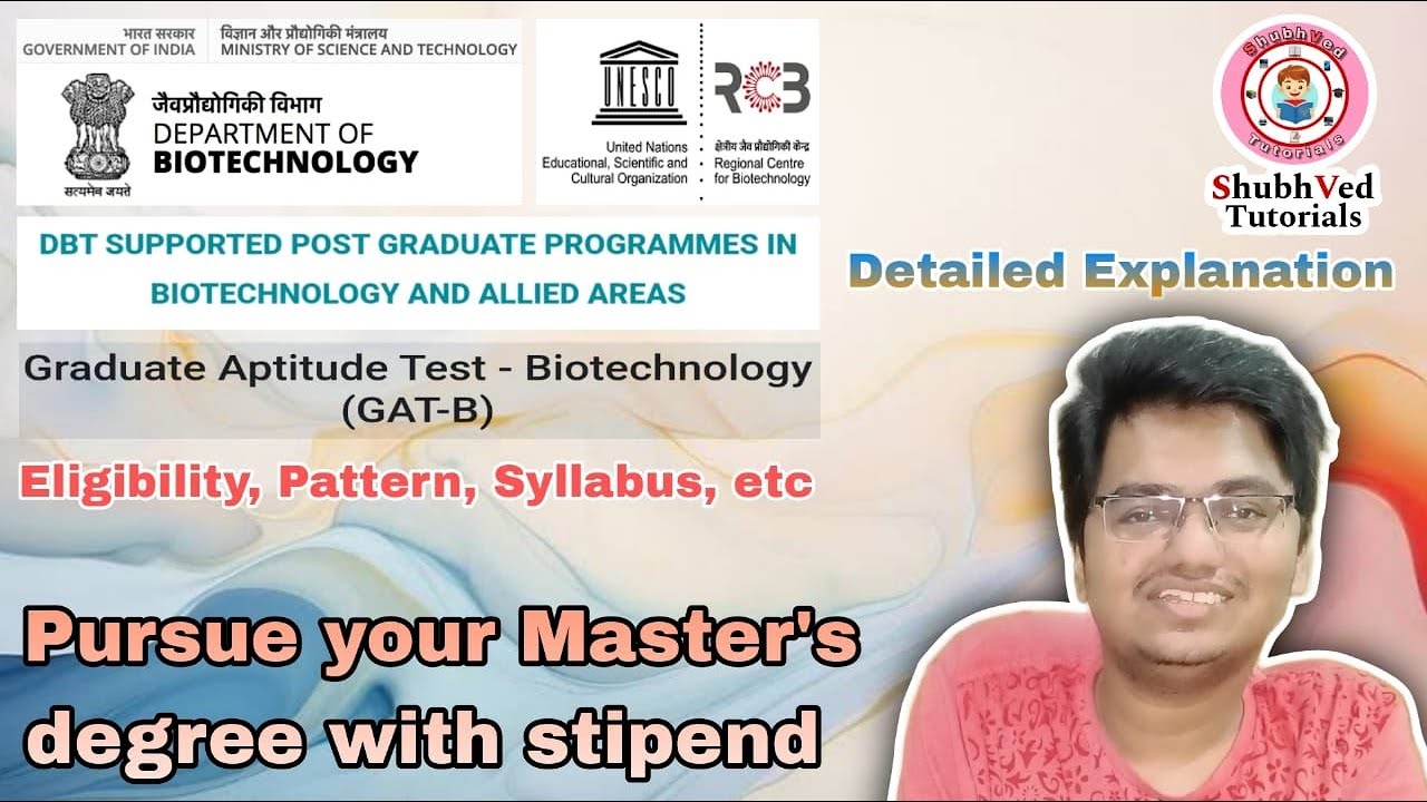 DBT GAT-B 2024 | Detailed explanation | Pursue Master's degree with stipend