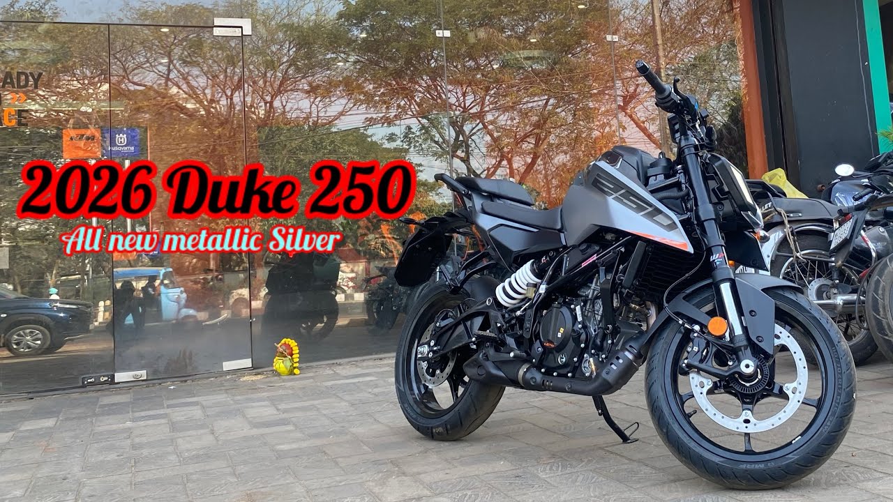 New 2026 KTM Duke 250 Gen 3 All new metallic silver 👌