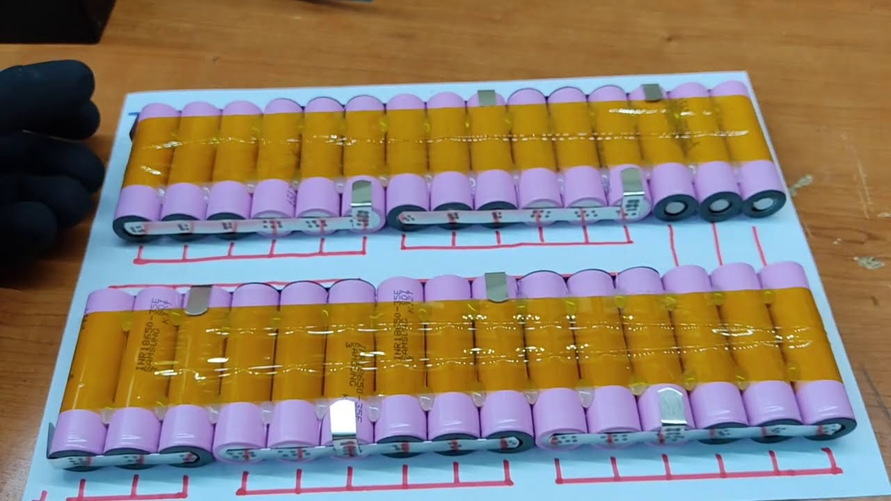 COMO SE HACE  BATERÍA DE 36 VOLTIOS  PARA SKATE- BOARD. (10S-3P) #esk #motherboard #bateriapatin