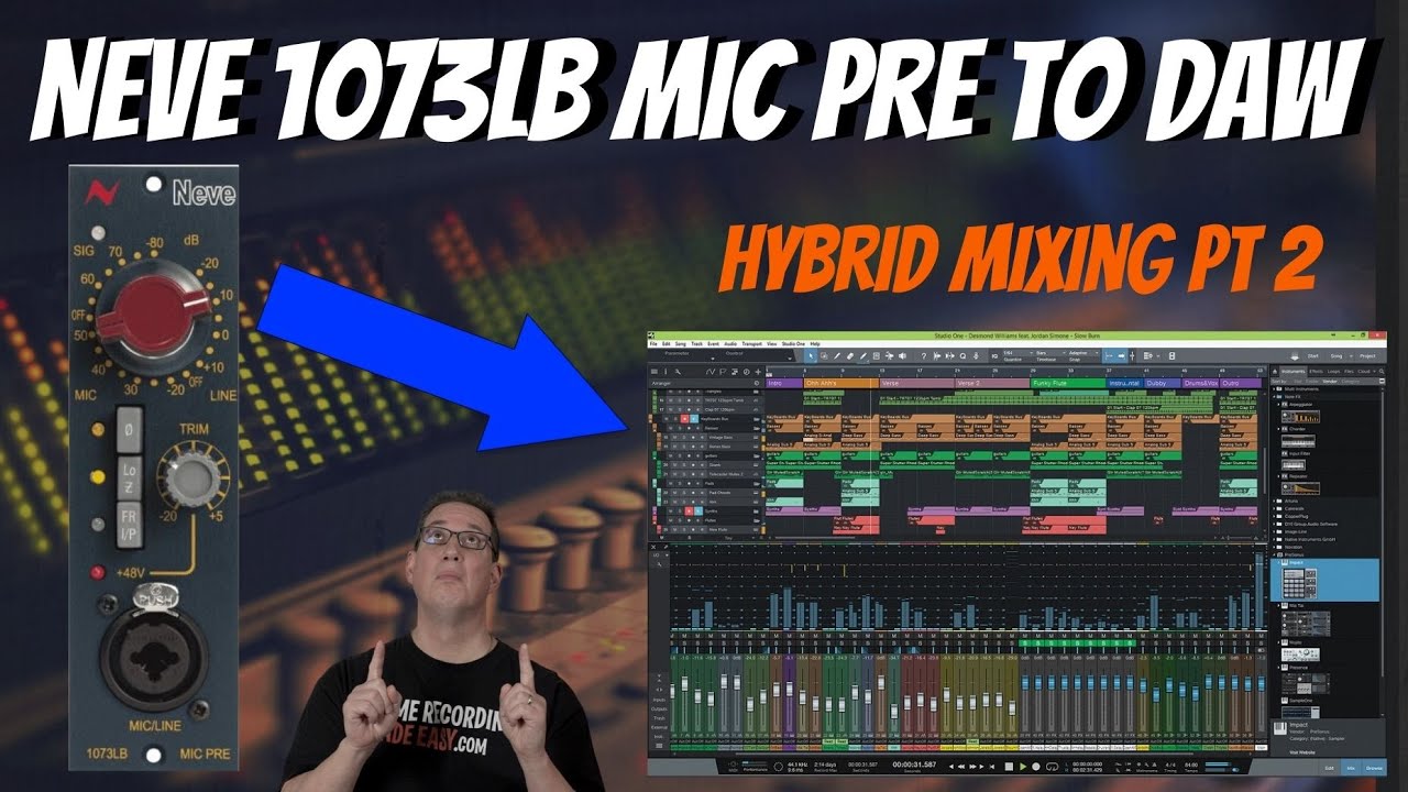 Hybrid Mixing | Neve 1073 Preamp | Re-Record Test | Pt 2