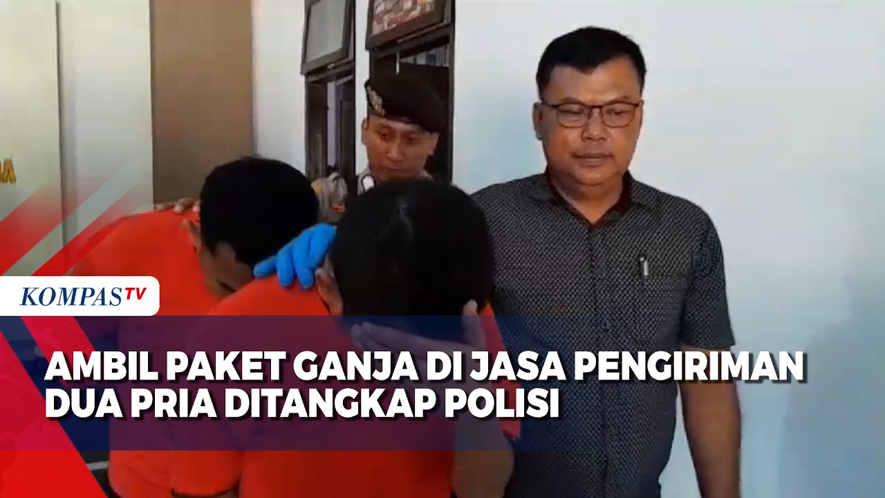 Ambil Paket Ganja di Jasa Pengiriman Dua Pria Ditangkap Polisi