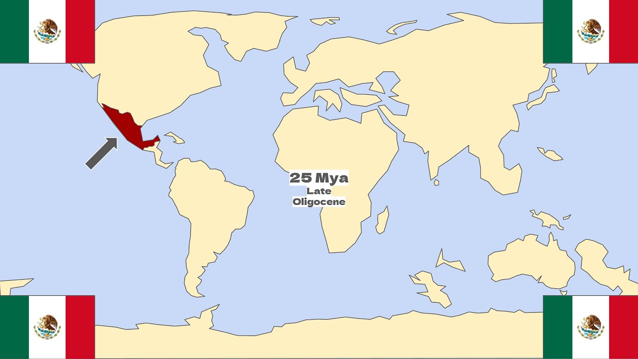 Tectonic Location of Mexico (Continental Drift)
