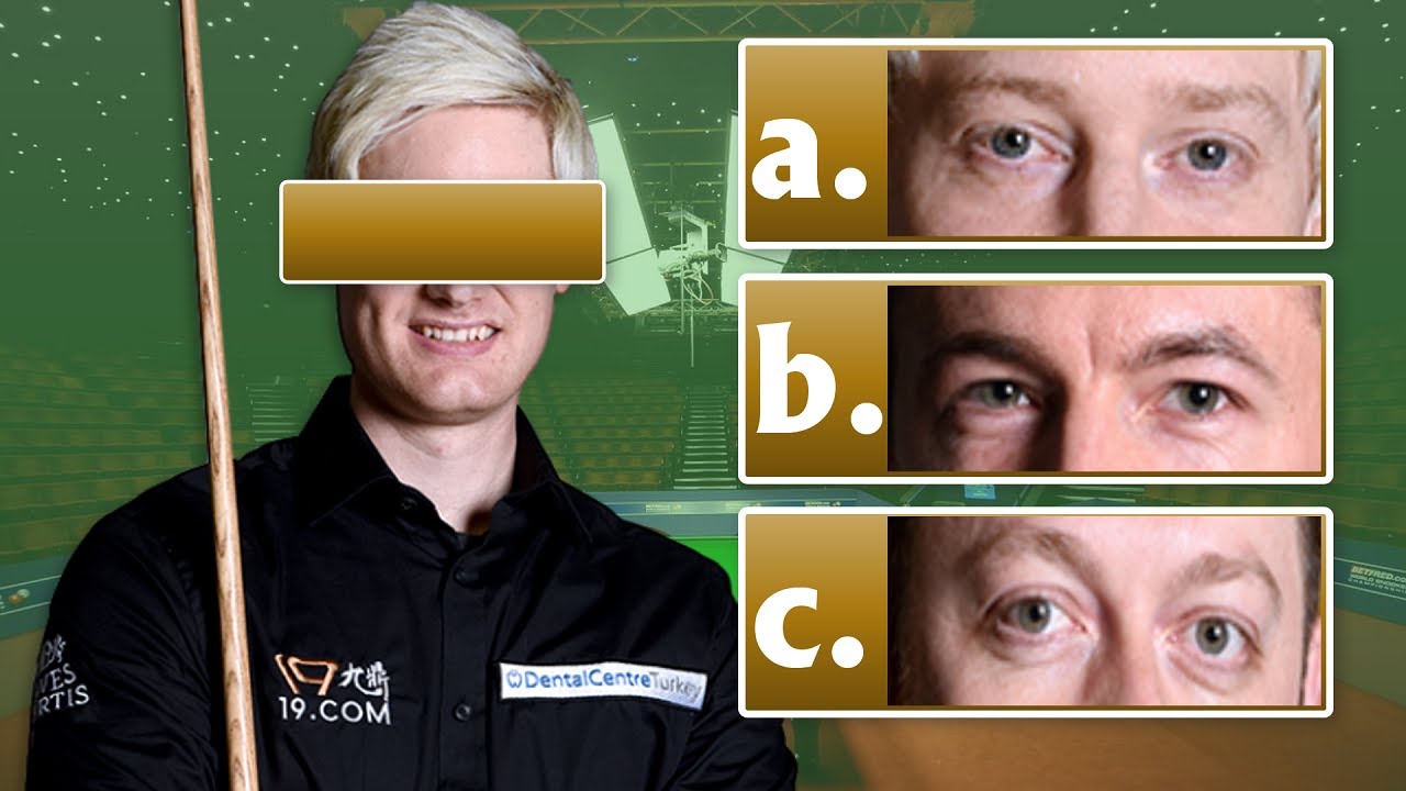 GUESS THE EYES OF SNOOKER PLAYERS I Snooker Quiz 2022