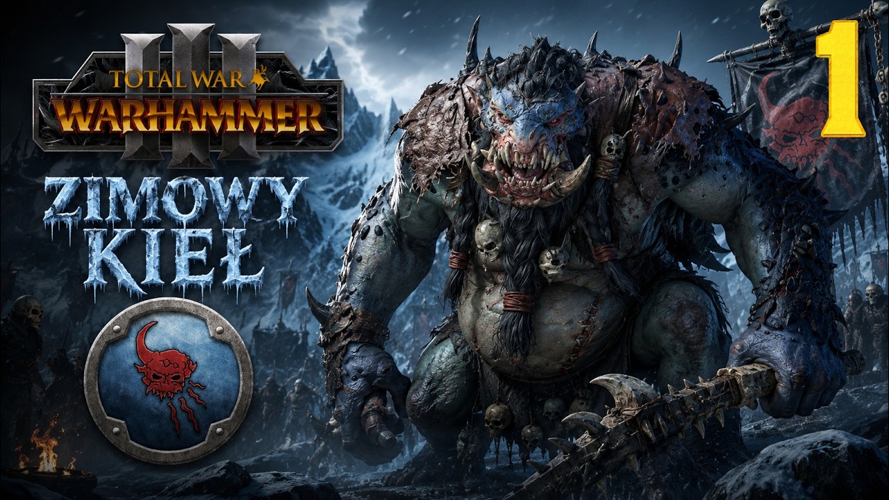 Total War: Warhammer III -  Throgg - Zimowy Kieł #1 Imperia Śmiertelnych (#gameplay #PL, #zagrajmy)