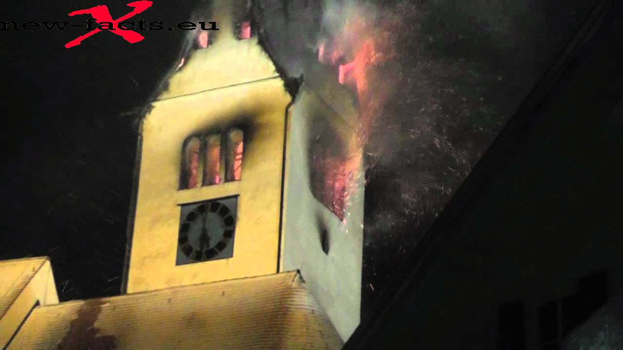 Brand der Kirche in Wald HD