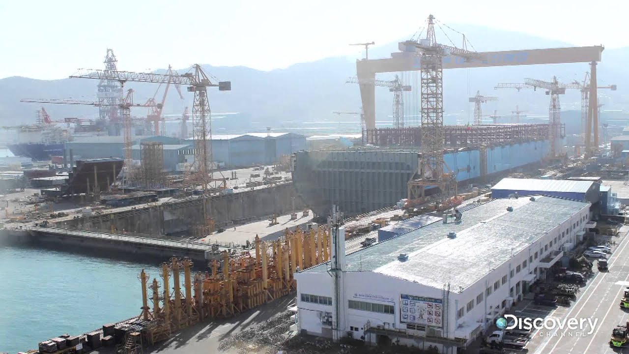 Maersk Mc Kinney Moller - budowa największego kontenerowca świata - Timelapse