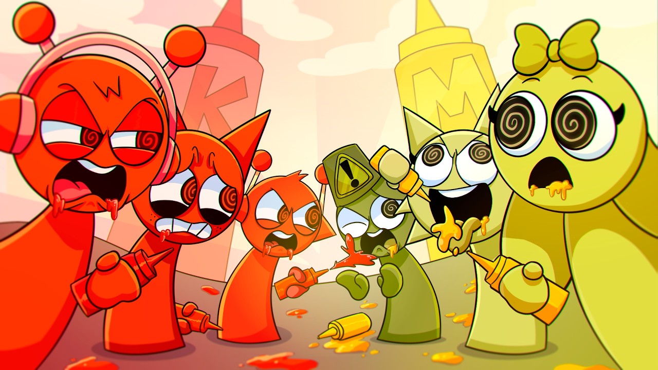 SPRUNKI: MUSTARD Vs. KETCHUP! Incredibox Sprunki Animation